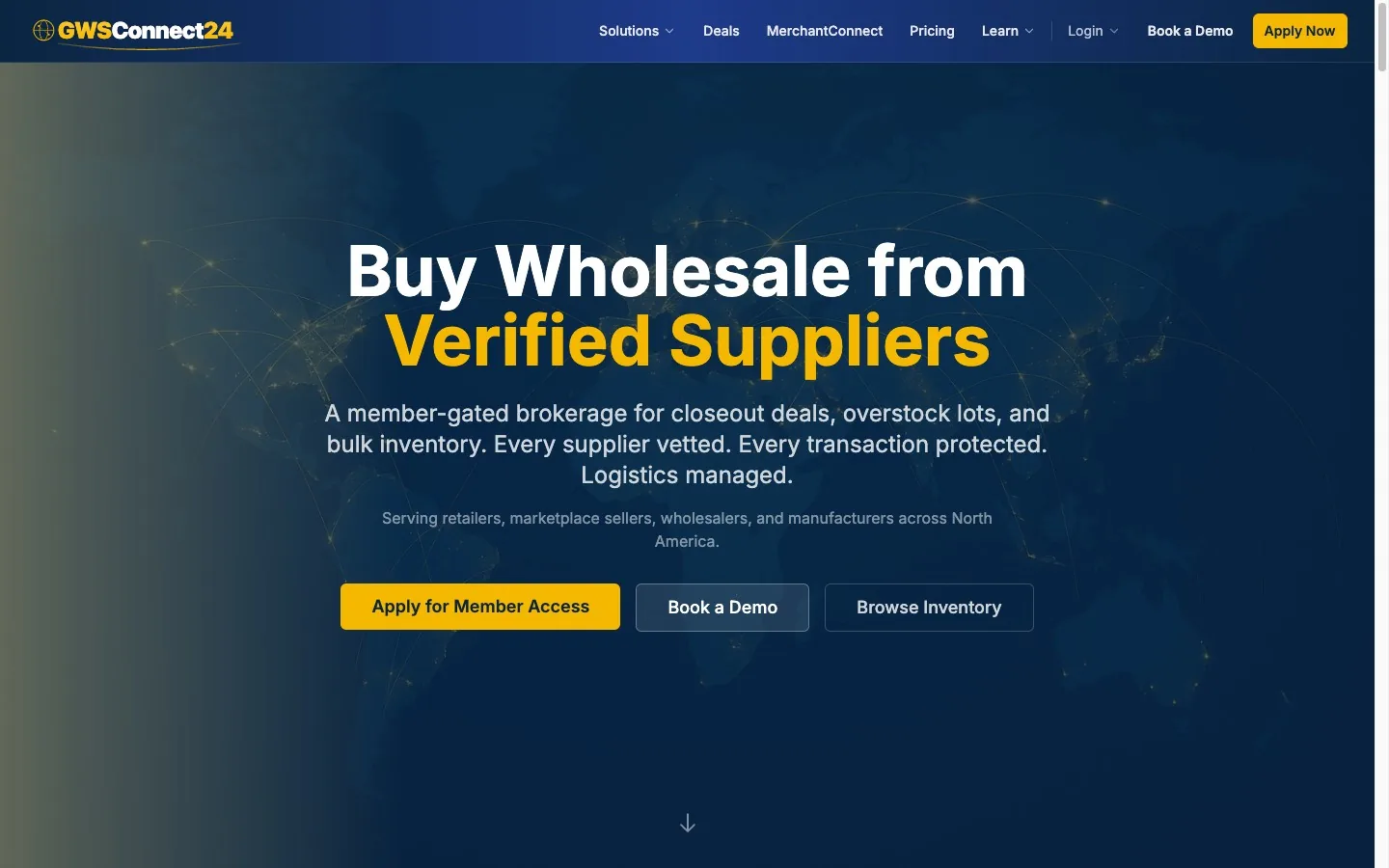 Startseite von GWS Connect