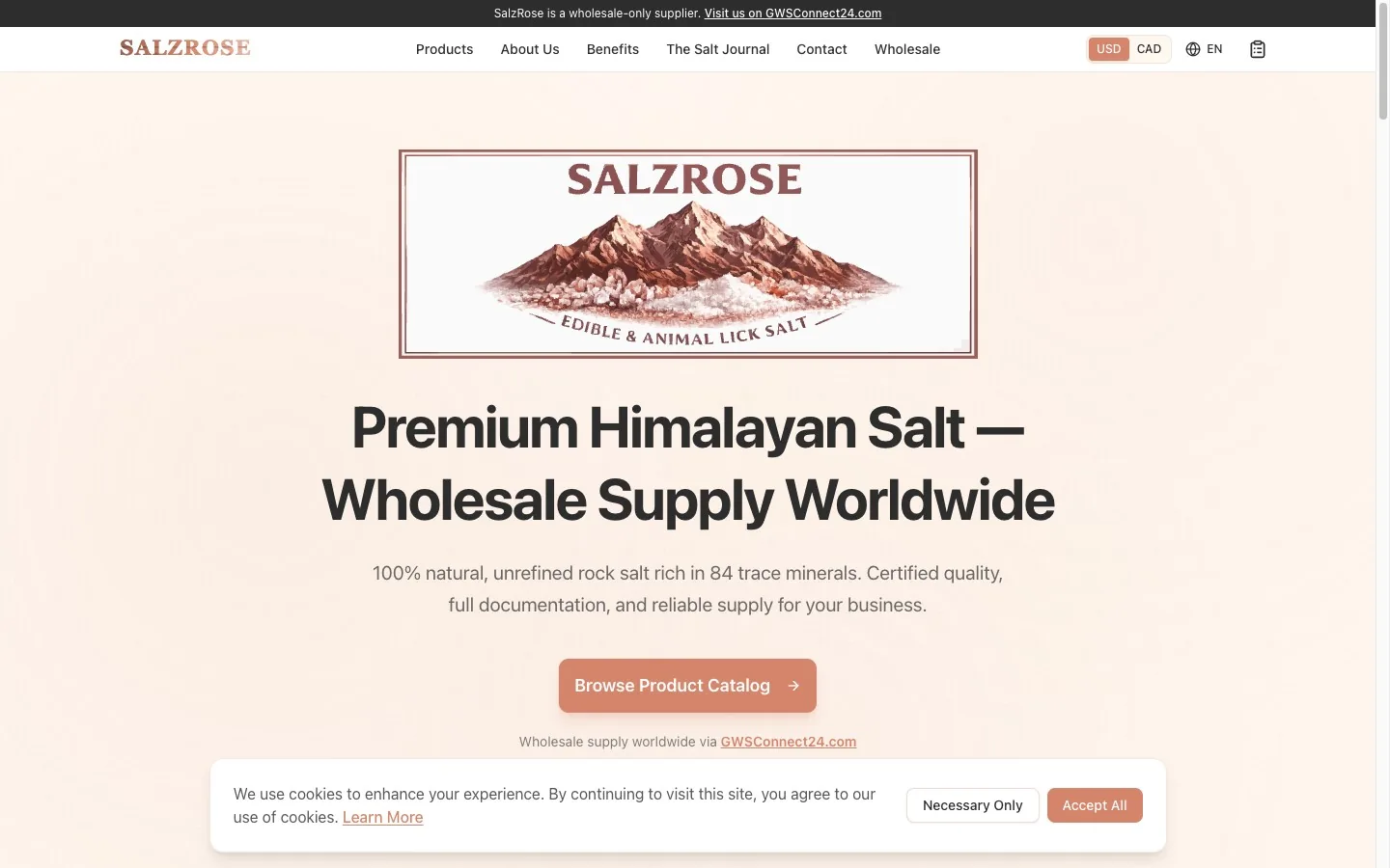 Startseite von SalzRose